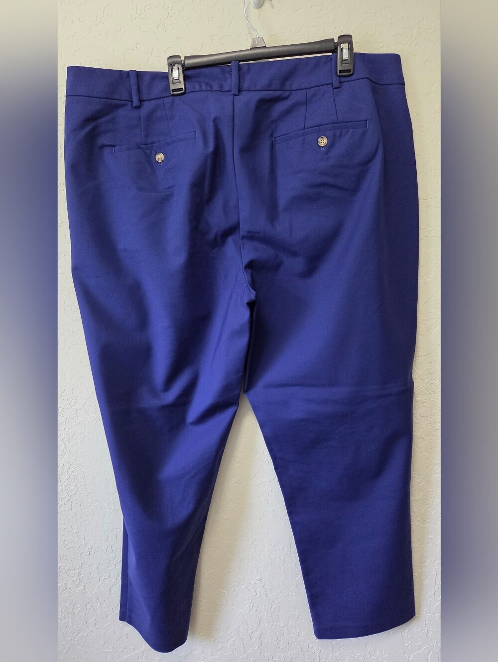 ELOQUII Kady Fit Double Weave Ankle Pants Cobalt Blue Plus Size 22 Career Office - Picture 10 of 14